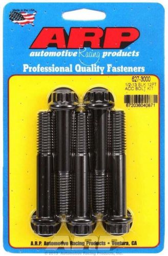 1/2-13 x 3.000 12pt - bolts 5pk black oxide