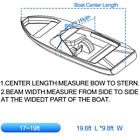 Boat cover 17-19ft, trailerable boats cover waterproof uv protection 210d fabric