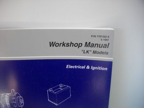 1997 volvo penta factory electrical and ignition manual lk models p/n 7797362-6