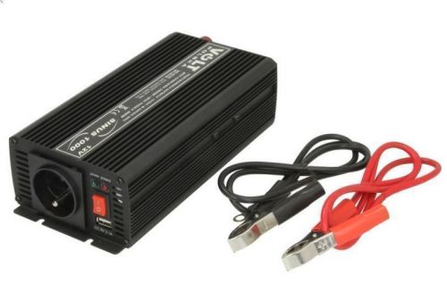 Voltage converter volt 12/230 sine wave 500/1000-