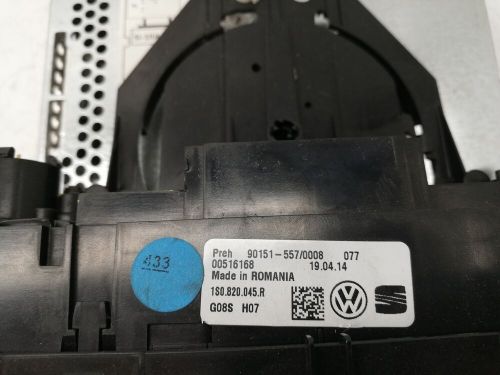 Vw up climate control unit 1s0820045r / 1s0035156h