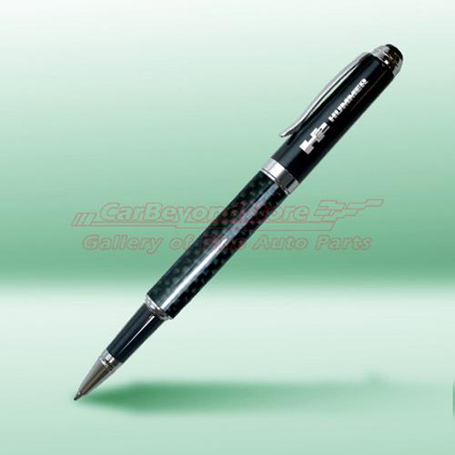 Hummer h2 black real carbon fiber detachable cap rollerball pen, + free gift