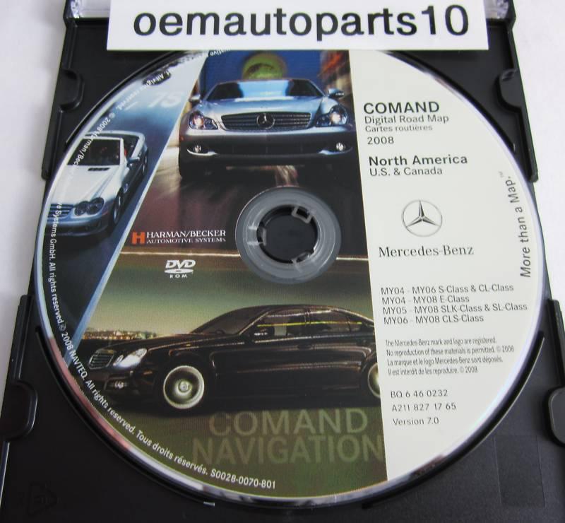 7.0 update 2005 2006 mercedes benz sl600 sl500 sl65 sl55 amg navigation dvd disc