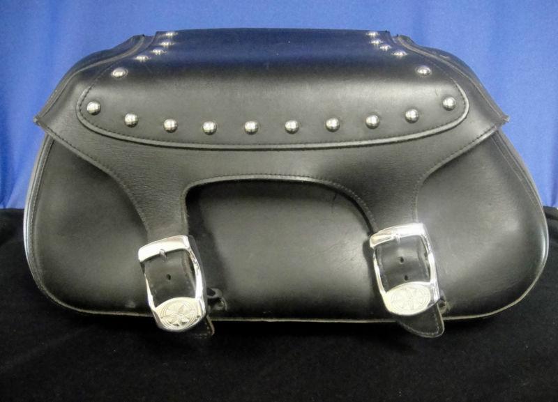 Yamaha hdpe f-4830 left-side pannier / saddlebag, black-studded