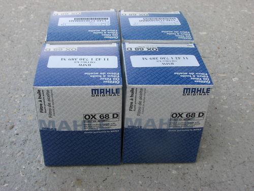 4 oil filter kits bmw e36 325 m50 e34 525 oem mahle 325is 325i 320 525i new