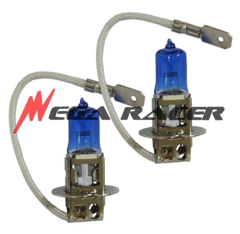 H3 100w super white xenon halogen pair head 2pc bulb #hf1 lt37 for fog lamp