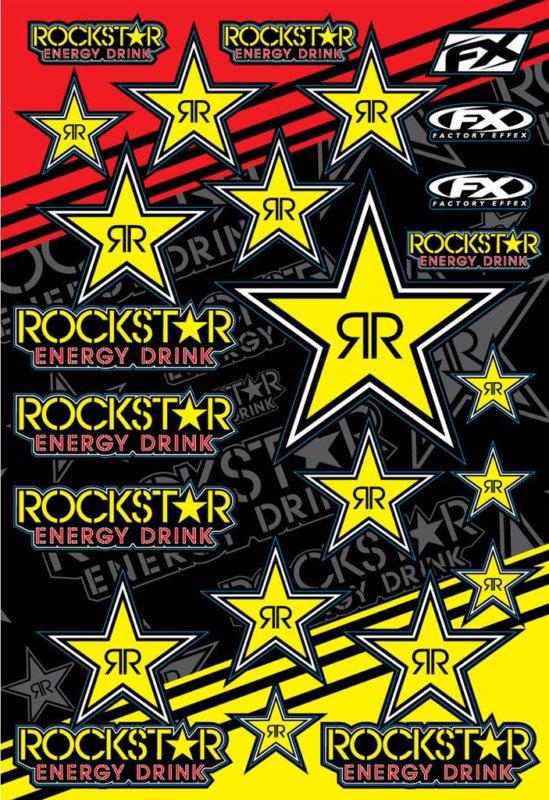 Factory effex rockstar energy sticker decal sheet universal