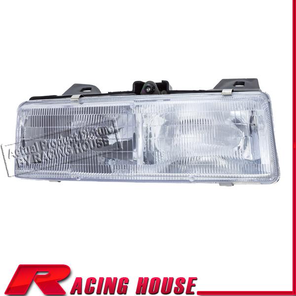 Passenger side head light lamp right 1989-1990 ford bronco ii clear lense suv rh