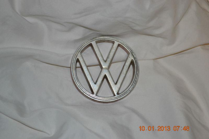  volkswagon 60s 70s oem silver front hood or back trim mounted emblem