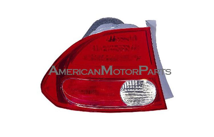 Driver side replacement outer tail light 06-07 honda civic 4dr hybrid 33551sa01