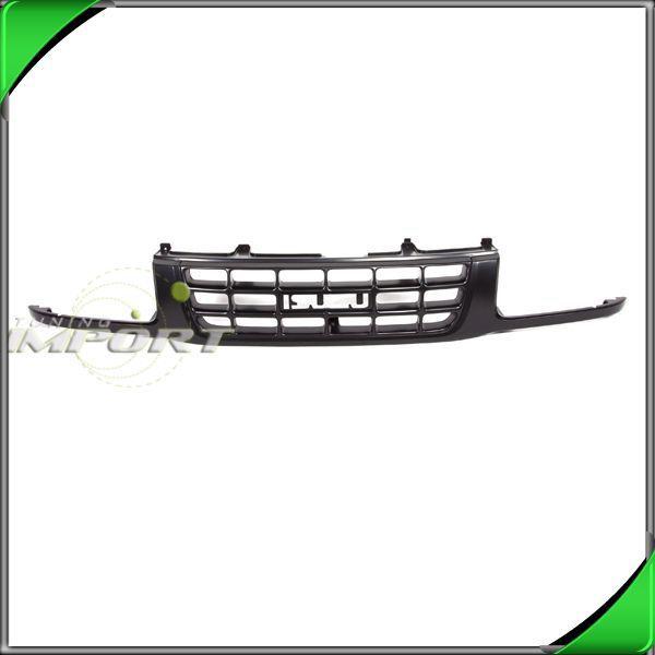 1998 1999 isuzu amigo front grille frame raw iz1200131 rodeo ls matte black grid