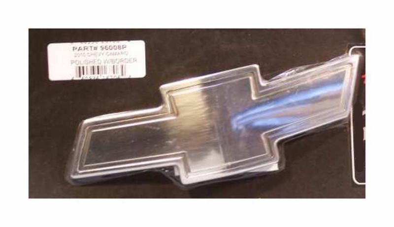 Billet chevy bowtie 2010 - 2011 camaro front 96008p solid aluminum billet