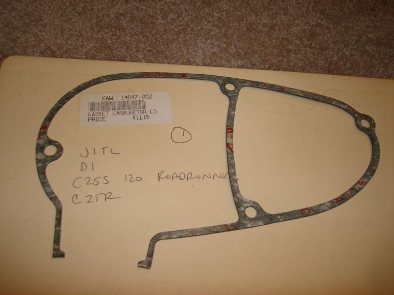 Kawasaki j1 tl d1 c2ss c2 tr carburetor cover gasket 