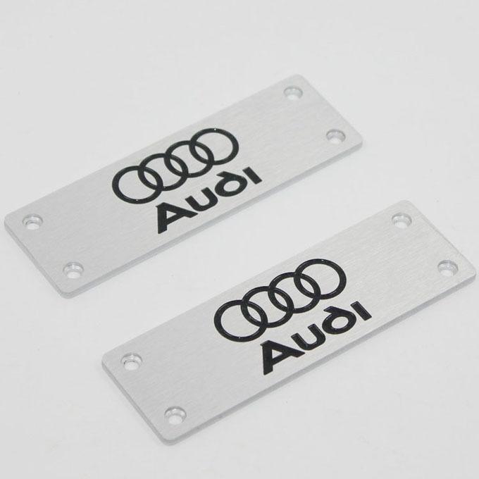 2pcs floor mat badge carpet emblem fit audi q3 q5 q7 a1 a3 a4 a5 a6 a8 s4 r8 tt