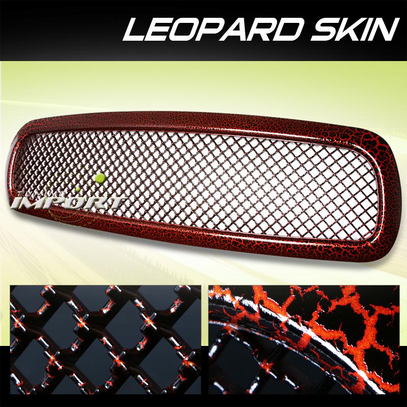 Dodge 98-03 durango orange leopard painted front replacement grille new