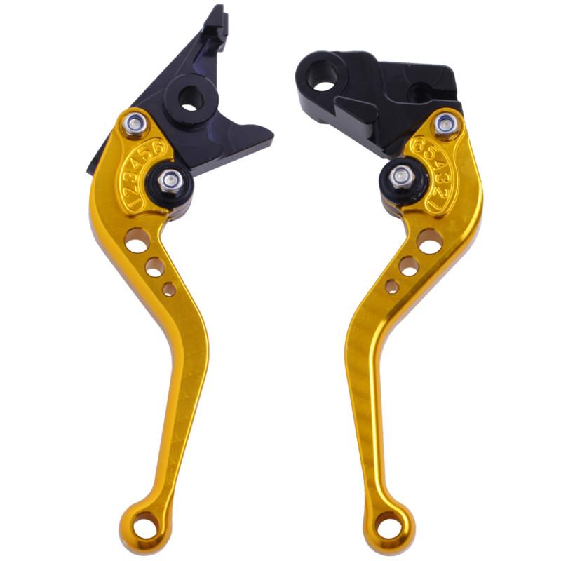 Gold short cnc brake clutch levers for honda cbr600rr 2003-2006 2004 2005