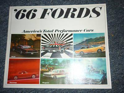 1966 ford mustang thunderbird fairlane galaxie thunderbird ltd dealer brochure