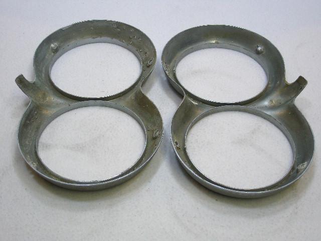 Purchase USED ORIGINAL PAIR OF 1958-1962 CORVETTE HEADLIGHT BEZELS in ...