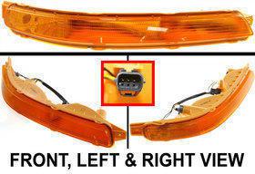 Amber lens new park light with bulbs right hand chevy rh passenger side 96540364