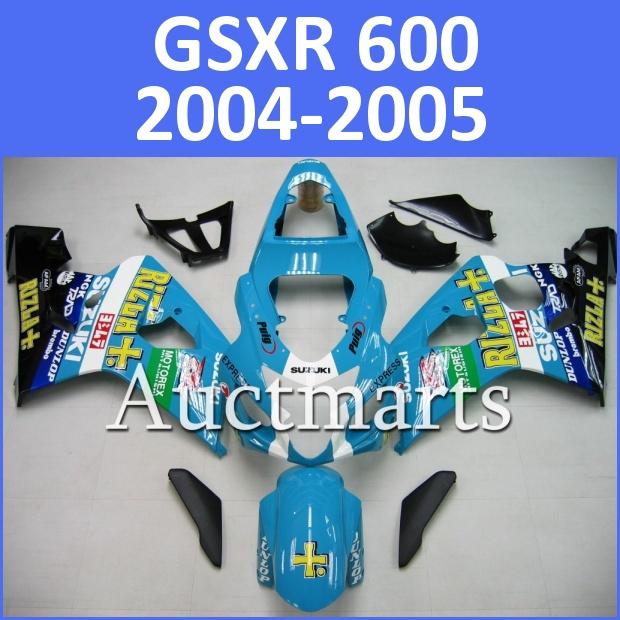 Fit suzuki 04 05 gsxr 750 gsxr 600 2004 2005 gsx-r fairing k4 bodywork h7 d13