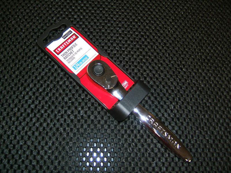 New craftsman 1/4'' drive full polish thin profile professional ratchet