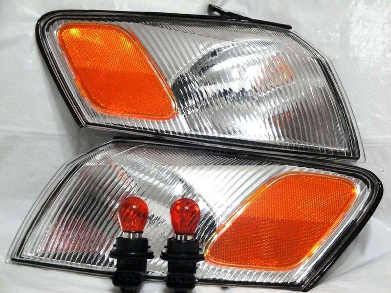 Toyota 97-99 camry corner turn signal park light lamp rl h pair w/2 bulbs new