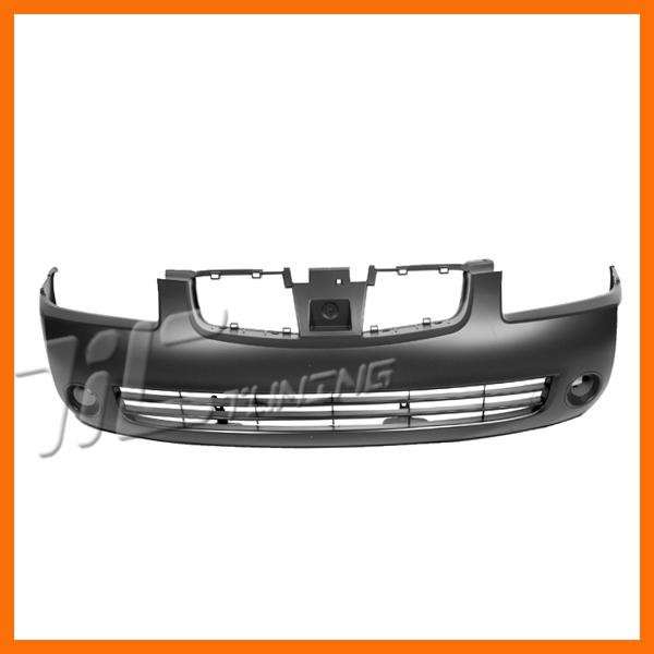 04-06 nissan sentra unpainted primered front bumper cover w air+fog holes