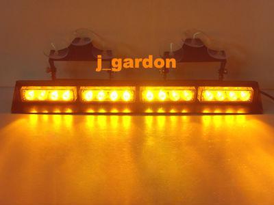 16 led 3w amber light windshield emergency light strobe light lightbar jn16-3w