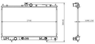 Denso 221-3311 radiator