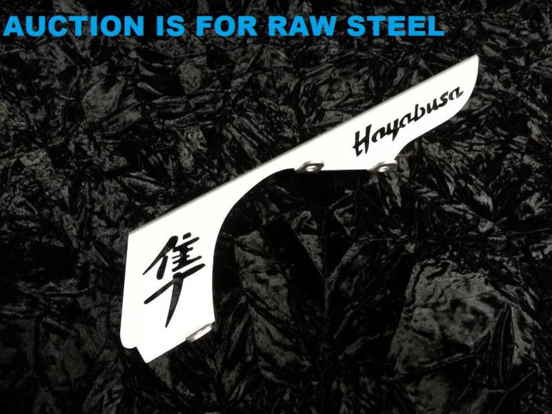 040r custom raw steel 1999-2013 suzuki hayabusa +0" logo chain guard busa gsxr
