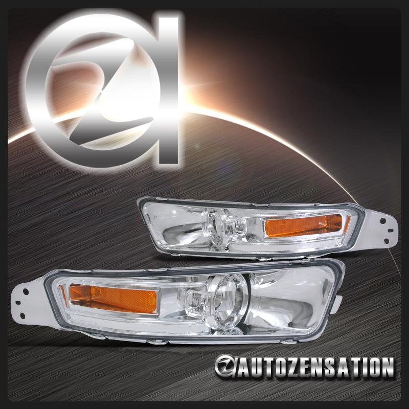 05-09 ford mustang crystal chrome clear bumper signal parking lights