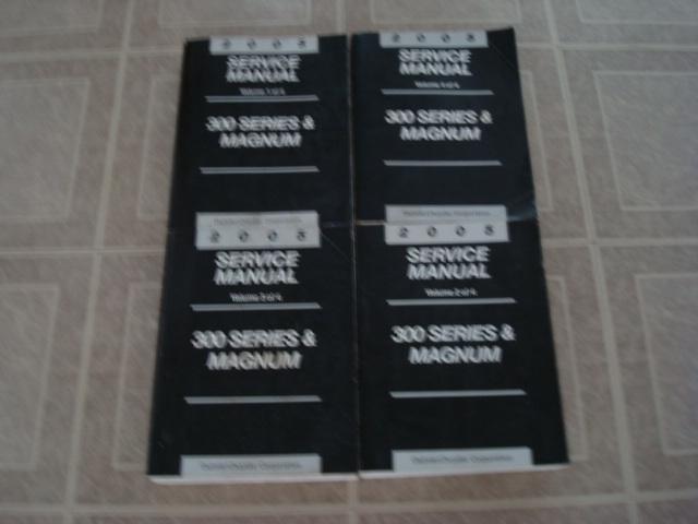 2005 chrysler/dodge 300 magnum charger srt service shop repair manual book set 