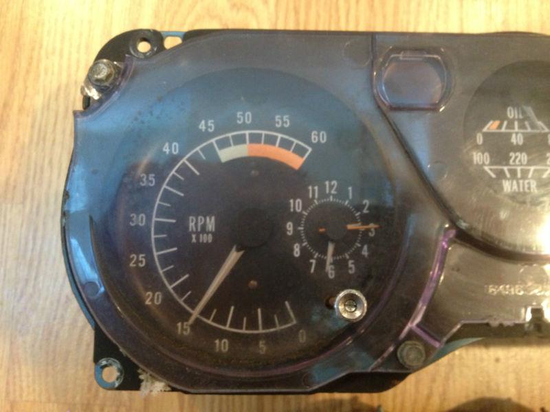 1970-1981 oem pontiac trans am firebird instrumentation guage cluster 100mph 