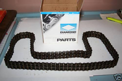 Harley wla 45" flathead solo diamond double row primary chain new (18)