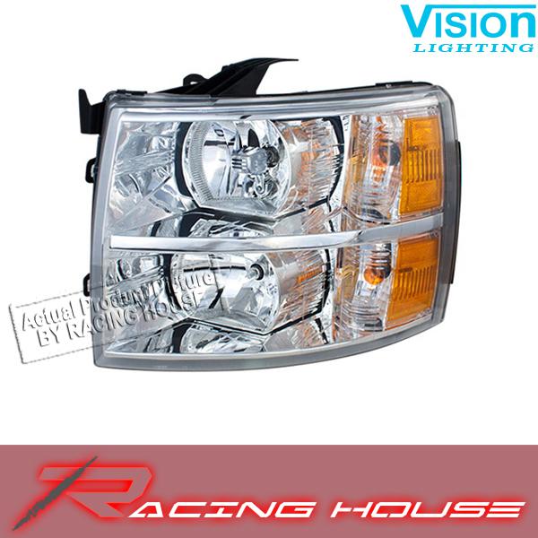 L/h headlight driver side lamp kit unit 2007-2010 chevy silverado hd