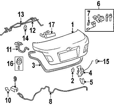 Toyota 6462106020 genuine oem factory original striker