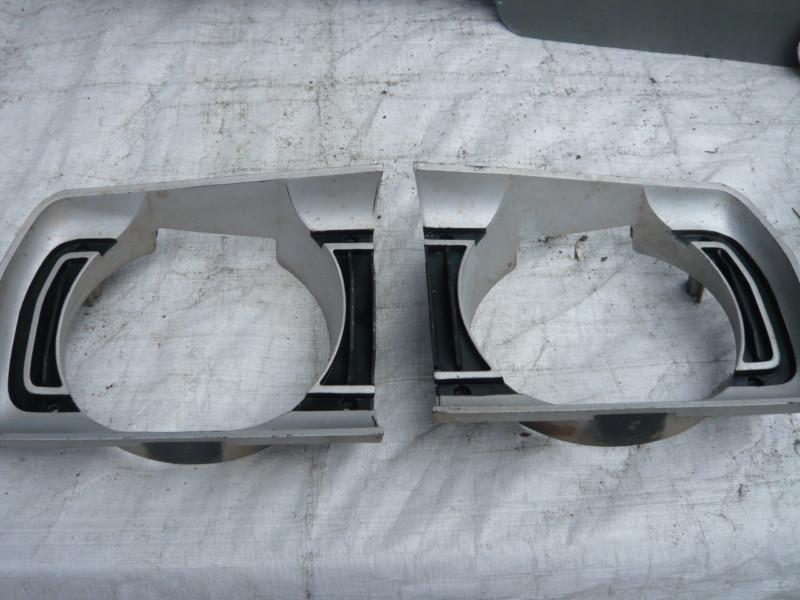 Mopar 70 71 dodge dart demon 340 headlight bezels pair nice orig off low miler