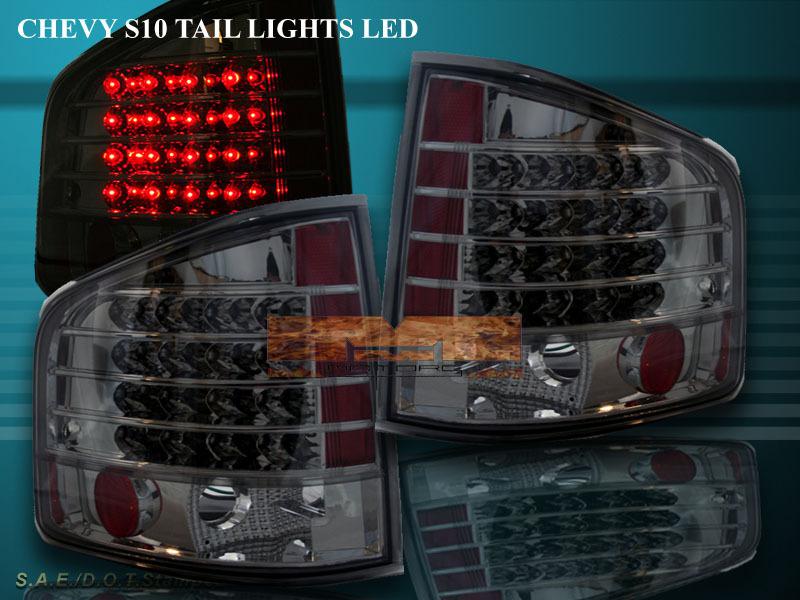 94-04 chevy s10 sonoma tail lights led smoke 03 02 01