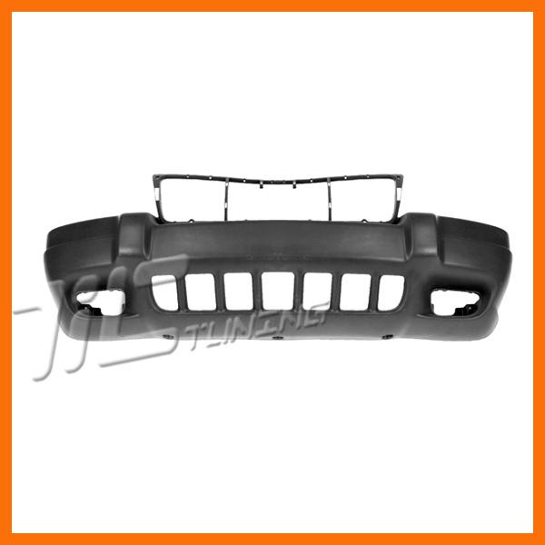 04 grand cherokee old body laredo ch1000884 front bumper cover txt gray fog hole