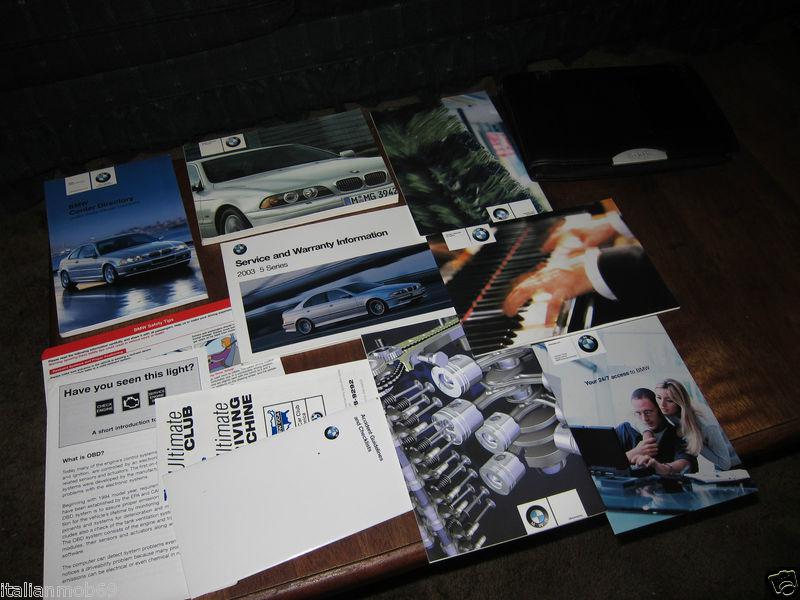 2002 bmw 5-series oem owners manual