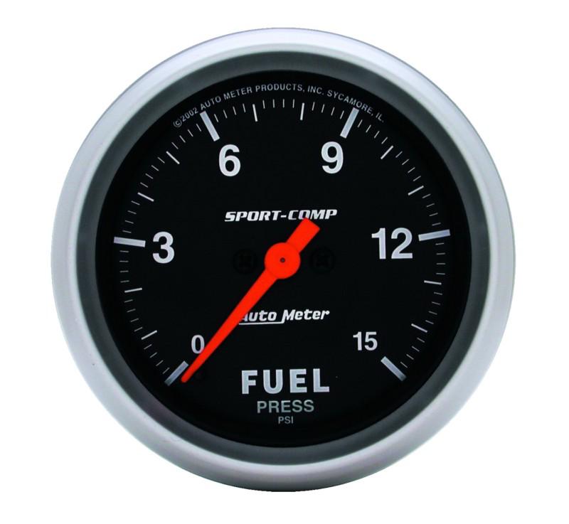 Auto meter 3561 sport-comp; electric fuel pressure gauge