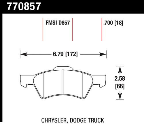 Hawk performance 770857 premium oes; disc brake pads