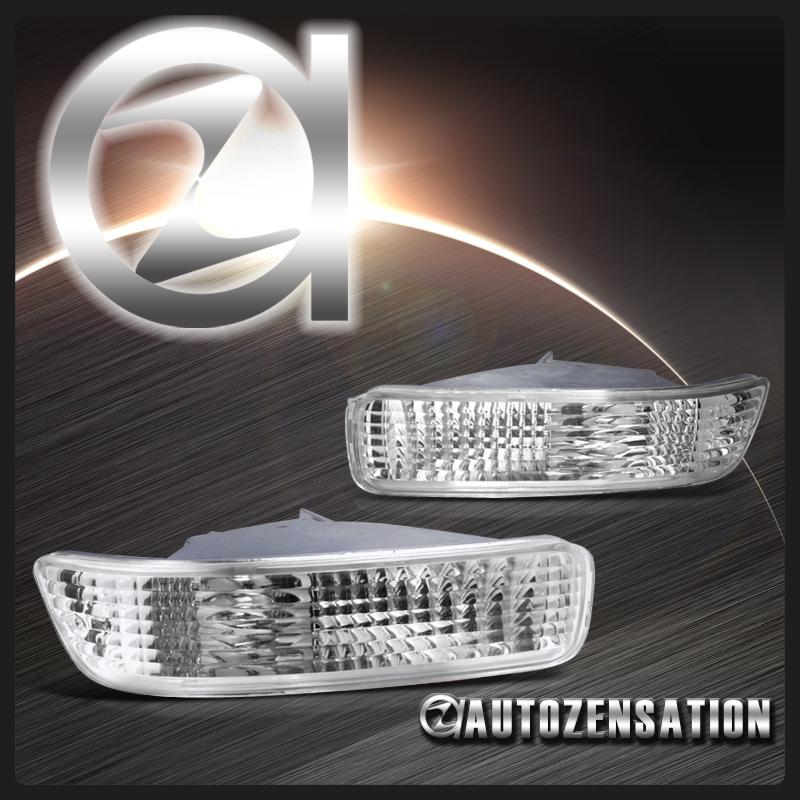 92-93 acura integra clear chrome parking turn signal bumper lights