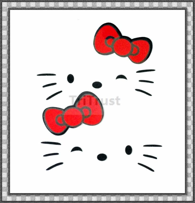 Hello kitty vinyl decal sticker  you get 2 pieces