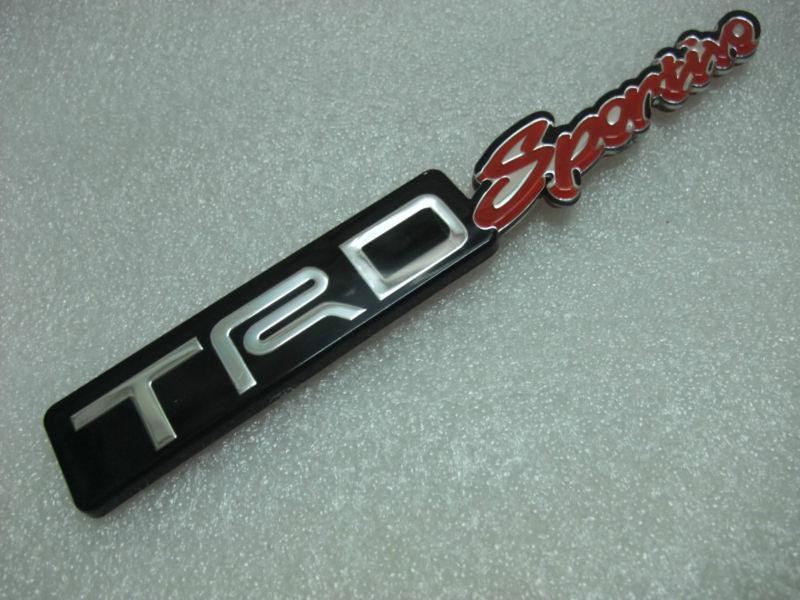 Trd sportivo emblem acrylic trunk badge toyota sticker 3d logo