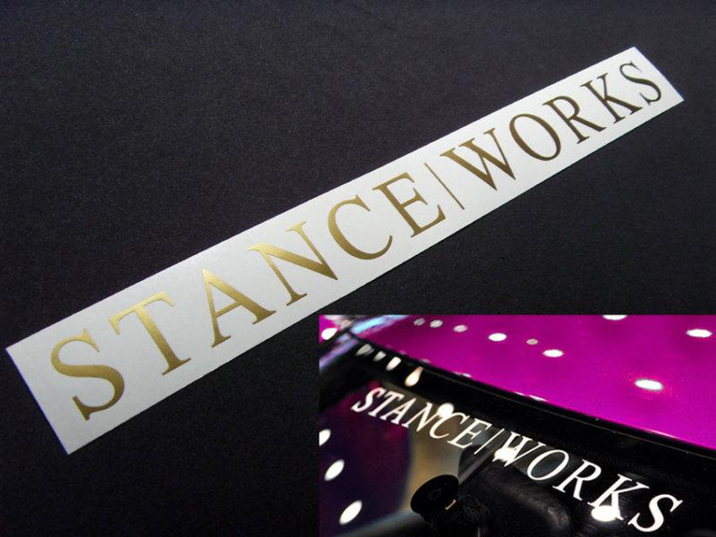 1 stanceworks windshield sticker decal e30 illest drift euro 20 inchs gold *1