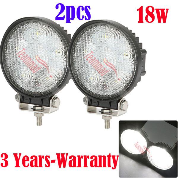 2x 18w led work light lamp atv heavy duty boat truck offroad 4x4 trailer utv suv