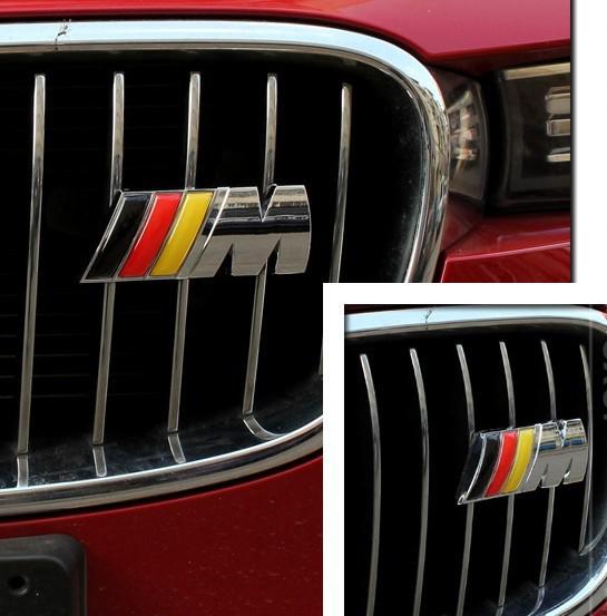 Germany flag racing metal hood front grille grill badge emblem for ///m m3 m5 m6