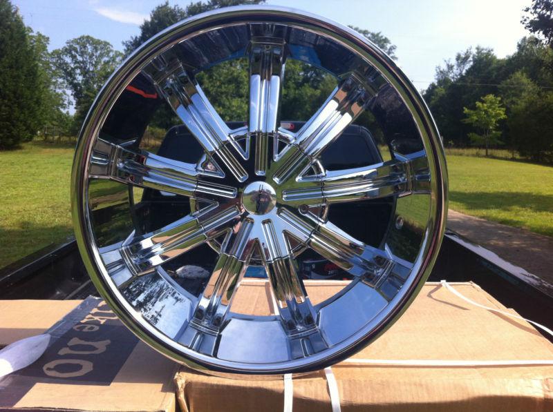 Kmc chrome 20x8.5 set of 4 brand new in box, nissan, dodge