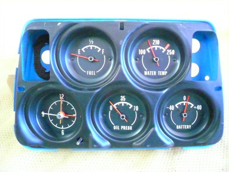 72 73 74 corvette gauge cluster---original gm part #6496835 includes lens